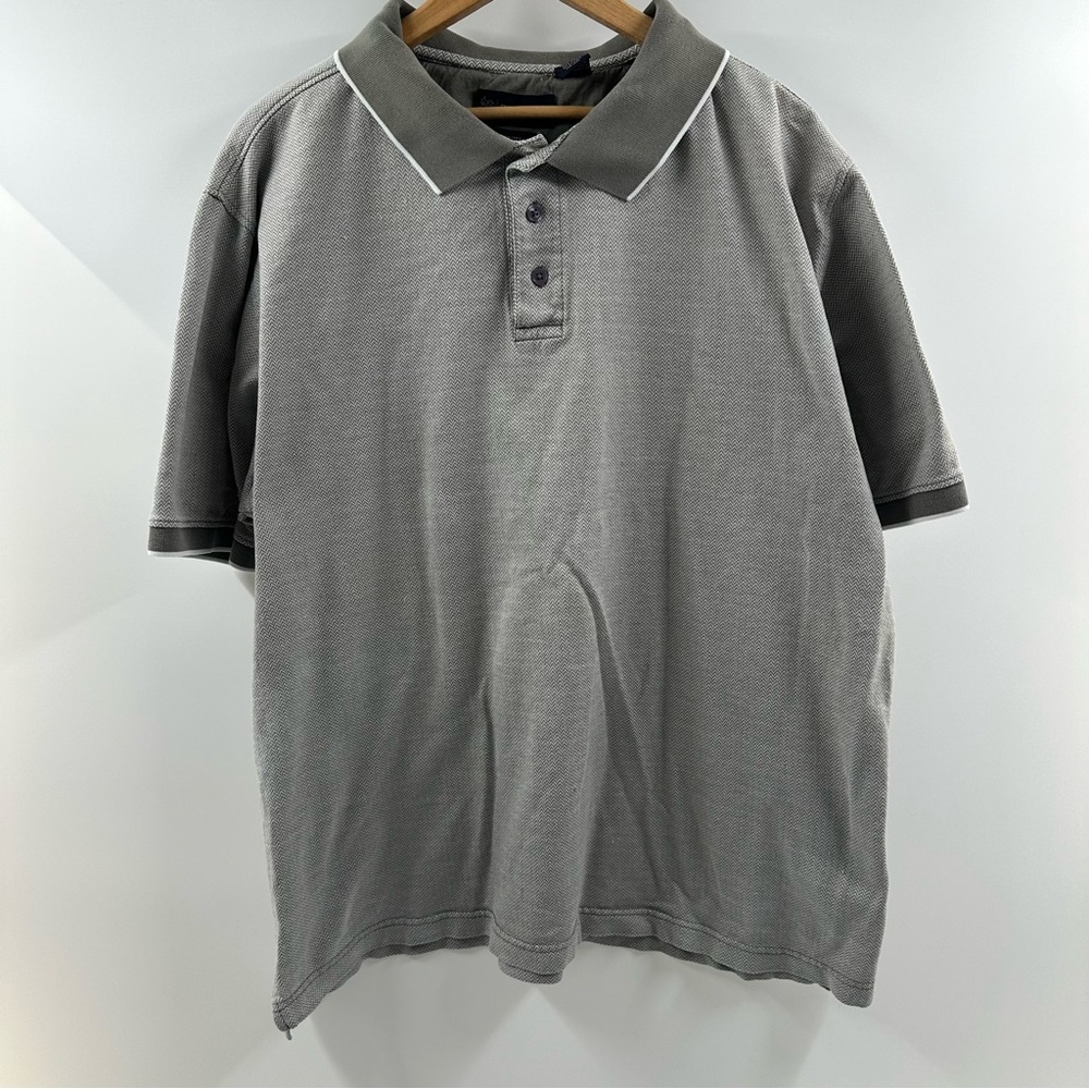 R&R Casual Patterned Polo Shirt